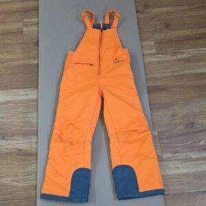 Arctix Kids' Bright Orange Overalls. Size:Youth S/P,Inseem About 22"